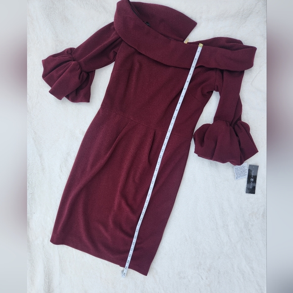 Betsey Adams Off the Shoulder Cocktail Dress - Picture 5 of 7